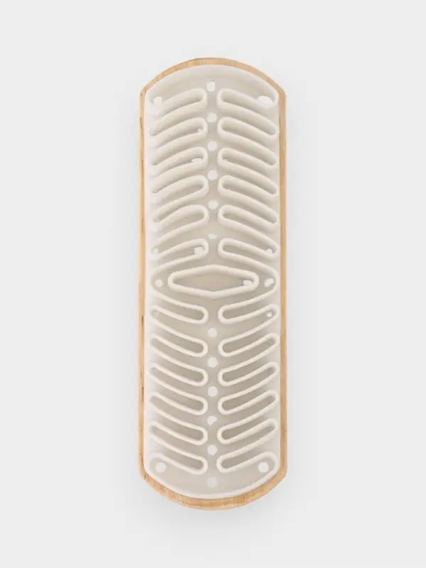 Щётка для замшевой обуви LaDо́m, буковое дерево, 12.3&times;4.3&times;3 см, бежевая