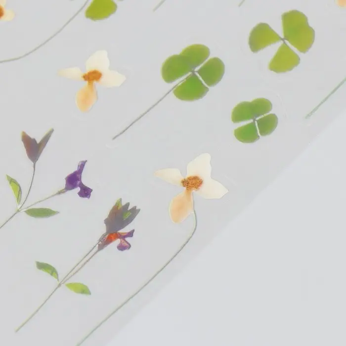 Наклейки для творчества пластик "Многотравье" 21х10,5 см