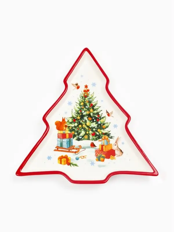 Блюдо екрамическое «Уютной зимы», 23×22×2 см, ручная работа Блюдо екрамическое «Уютной зимы», 23×22×2 см, ручная работа