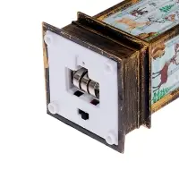 Светодиодная фигура &laquo;Фонарь с оленем&raquo; 5.5&times;13&times;5.5 см, пластик, батарейки AG13&times;3 (в комплекте), свечение тёплое белое