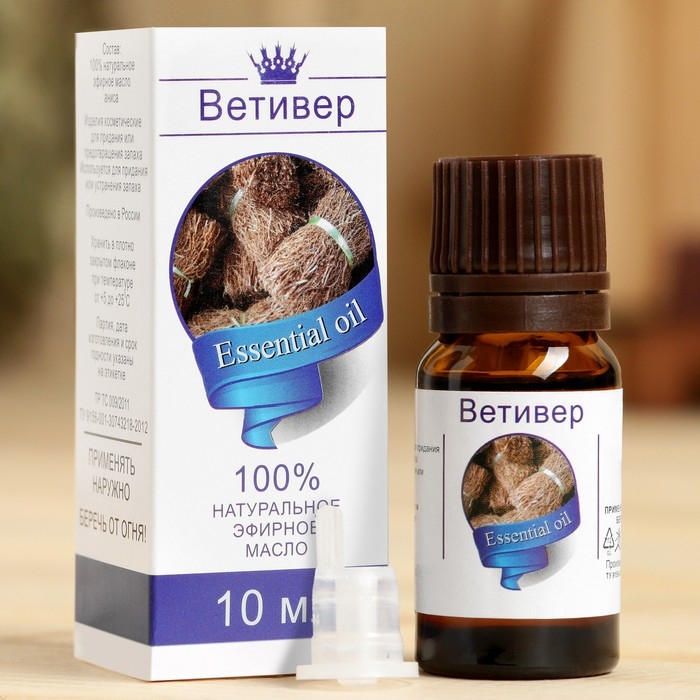 Эфирное масло Эфирное масло "Ветивер", флакон-капельница, аннотация, 10 мл