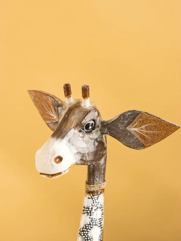 Сувенир Сувенир "Жирафик" дерево 25х25х70 см, цв. коричневый