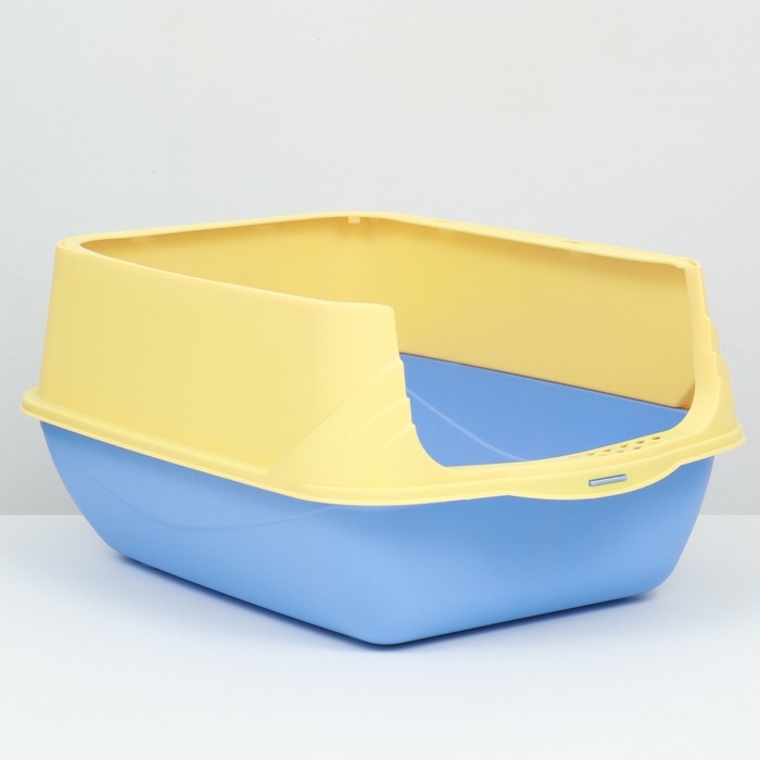 Туалет-домик 36 х 37 х 51 см, бело-синий