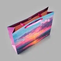 Пакет подарочный &laquo;Море&raquo;, M, 25,5 х 30 х 9 см