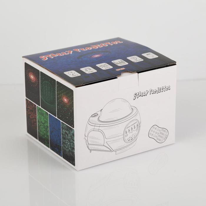 Световой прибор «Вселенная» 11 см, лазер, динамик, пульт ДУ, свечение мульти, 5 В Световой прибор «Вселенная» 11 см, лазер, динамик, пульт ДУ, свечение мульти, 5 В