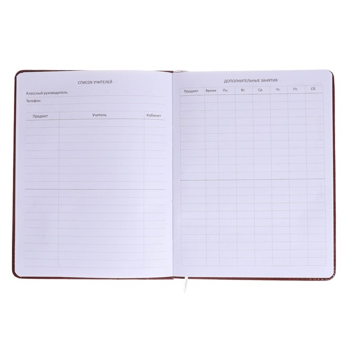 Дневник универсальный для 1-11 класса "Герб", твёрдая обложка, искусственная кожа, коричневая обложка , ляссе, 80 г/м2