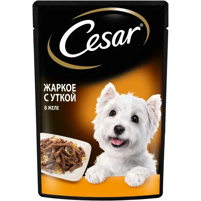 Влажный корм Cesar для собак, жаркое с уткой, пауч, 85 г Влажный корм Cesar для собак, жаркое с уткой, пауч, 85 г