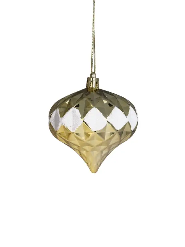 Ёлочные игрушки &laquo;Льдинки&raquo;, новогодние, набор 19 шт., бело-золотой