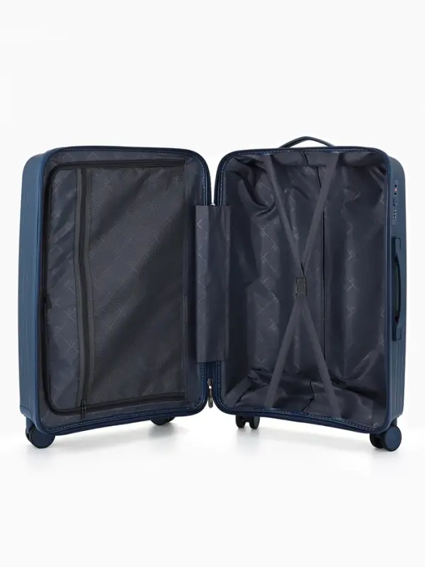 Чемодан на колёсах, 24", кодовый замок, 40&times;24&times;65 см, синий