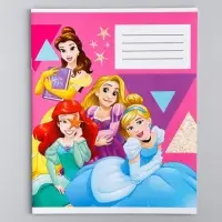 Тетрадь в клетку 12 листов, 5 видов МИКС, обложка мелованный картон, «Принцессы» Тетрадь в клетку 12 листов, 5 видов МИКС, обложка мелованный картон, «Принцессы»