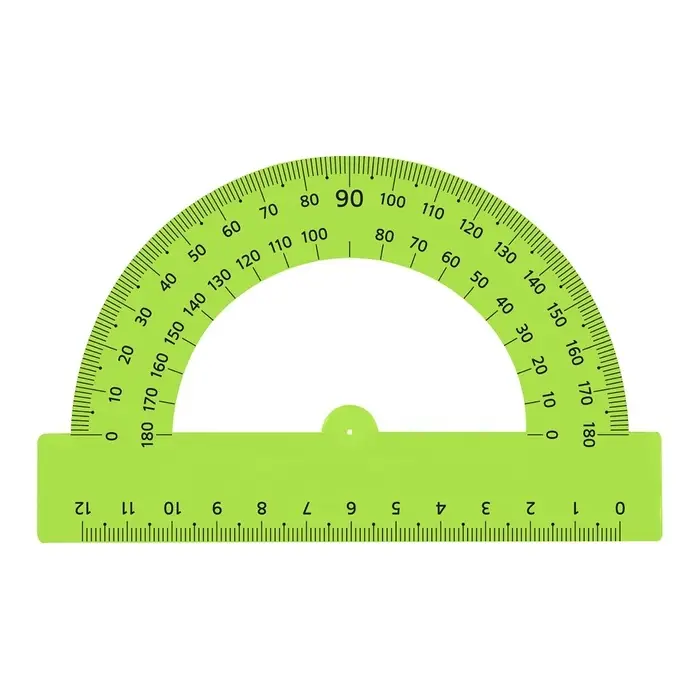 Транспортир 180°/10 см Calligrata, пластиковый, прозрачный, зелёный, МИКС Транспортир 180°/10 см Calligrata, пластиковый, прозрачный, зелёный, МИКС