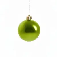 Ёлочные игрушки &laquo;Глянец&raquo;, шары новогодние, d=3 см, набор 6 шт., зелёный