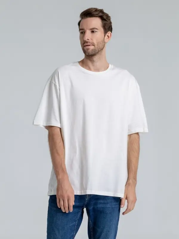 Футболка оверсайз «Чистая соль», молочно-белая, размер XS/S (44-46)