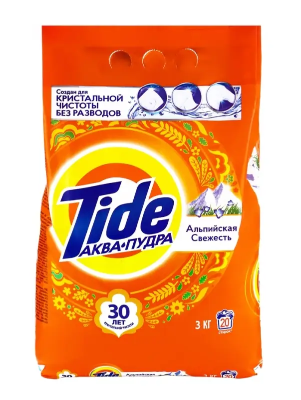Стиральный порошок Tide &laquo;Альпийская свежесть&raquo;, автомат, 3 кг
