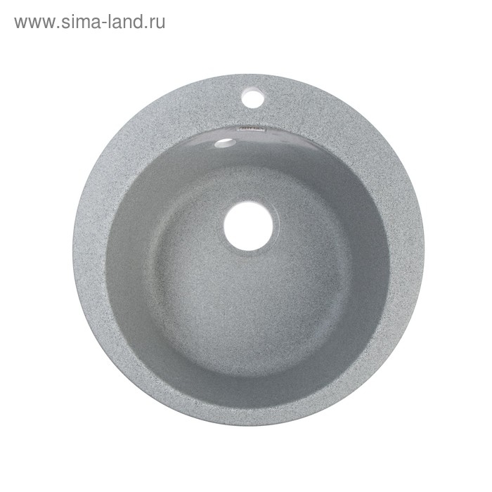 Мойка кухонная из камня ZETT lab. 5/Q8, d=495 мм, матовая, темно-серая Мойка кухонная из камня ZETT lab. 5/Q8, d=495 мм, матовая, темно-серая