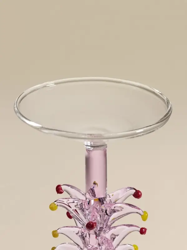 Бокал для шампанского Бокал для шампанского "Елочный", розовый 6х25 см