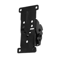 Кронштейн складной ТУНДРА ks001, 70х70 мм, цвет черный, набор 2 шт