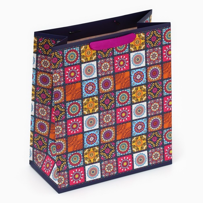 Пакет подарочный ламинированный вертикальный, упаковка, «Мозайка», ML 23 х 27 х 11,5 см Пакет подарочный ламинированный вертикальный, упаковка, «Мозайка», ML 23 х 27 х 11,5 см