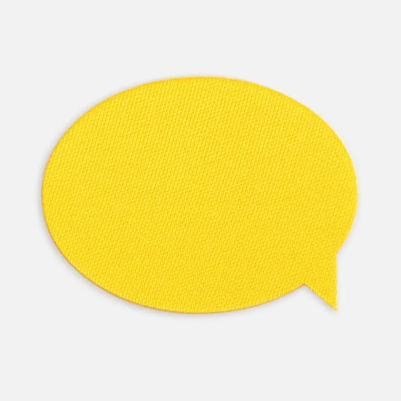 Наклейка тканевая Lunga Bubble, M, желтая