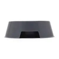 Миска двойная, 2&times;380 мл, 29.5&times;16.5&times;5 см, пластик, серая