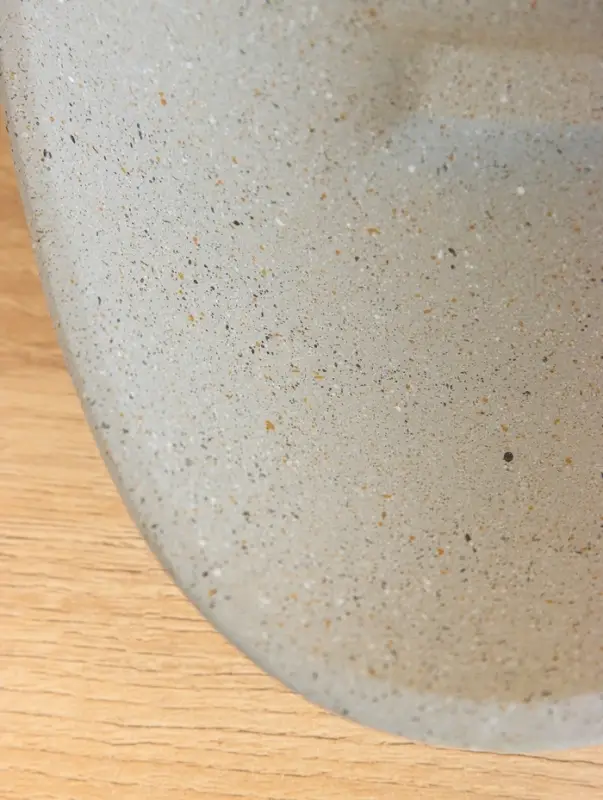 Блюдо "Лицо камень" 47х23х7 см, алюминий