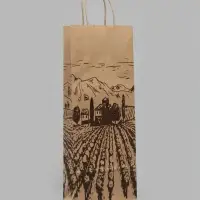Пакет под бутылку бумажный &laquo;Прованс&raquo;, 15&times;39&times;8 см, 80 г/м&sup2;