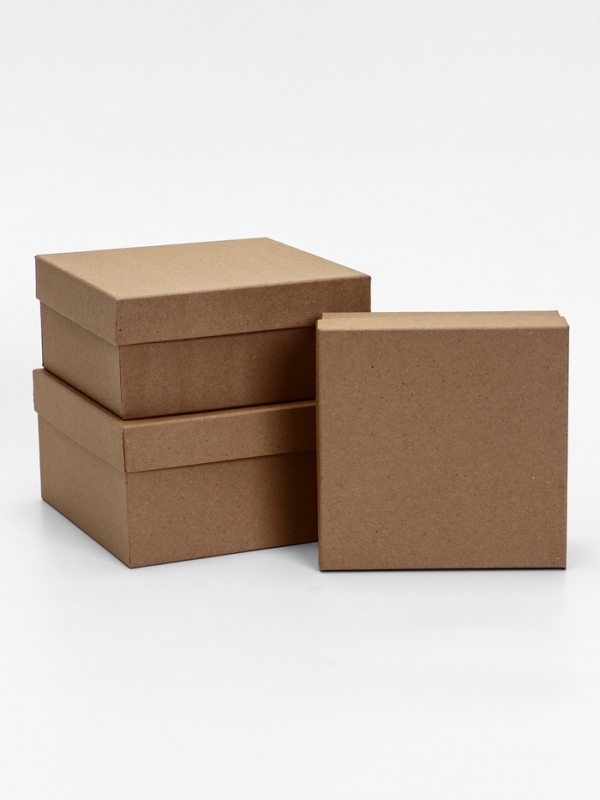 Набор коробок 3 в 1 Набор коробок 3 в 1 "Крафт" , 19 х 17,5 х 15,5 см