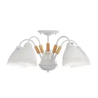 Люстра потолочная BayerLux &laquo;Нельсен&raquo;, 5хЕ27, 40 Вт, белый, 57&times;57&times;25 см