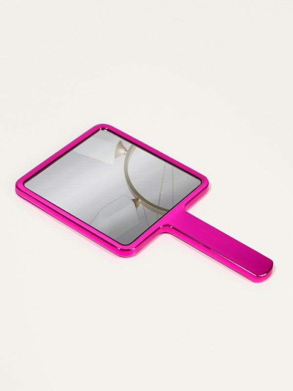 Зеркало с руч квад-т (1) б/увел ГАЛЬВАНИКА 16*9см пласт роз подвес QF Зеркало с руч квад-т (1) б/увел ГАЛЬВАНИКА 16*9см пласт роз подвес QF