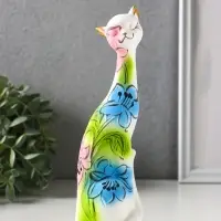 Фигура керамика &laquo;Кошка Итальянка&raquo;, 21 см, белый
