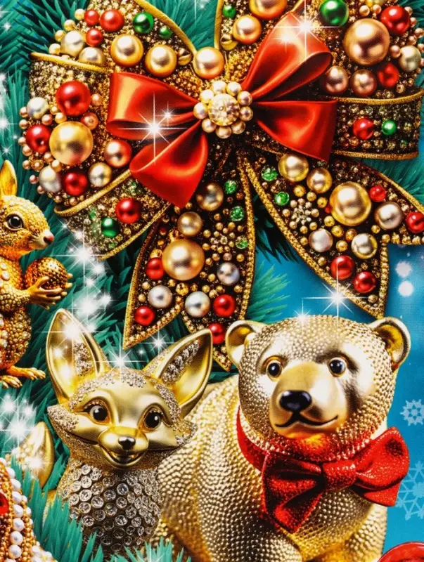 Подарочная коробка новогодняя Подарочная коробка новогодняя "МалаХит" 25 х 5 х 15 см