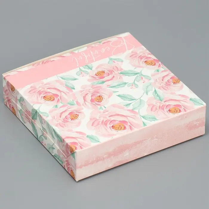 Кондитерская упаковка, коробка «Нежность», 14 х 14 х 3,5 см Кондитерская упаковка, коробка «Нежность», 14 х 14 х 3,5 см