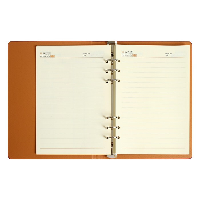 Органайзер на кольцах  Органайзер на кольцах "Престиж" А5, 92 листа в линейку, обложка кожзам, МИКС