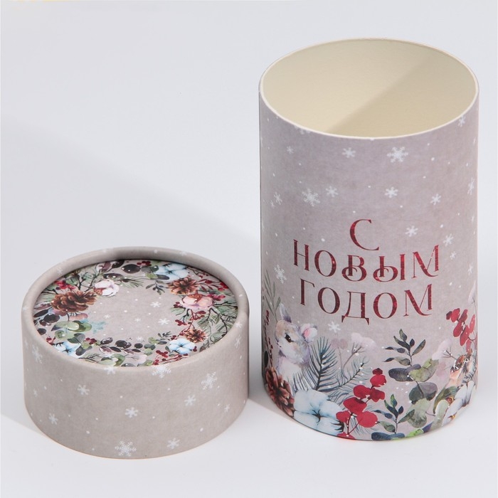 Коробка подарочная «Акварель», 8 х 14,5 см, Новый год Коробка подарочная «Акварель», 8 х 14,5 см, Новый год