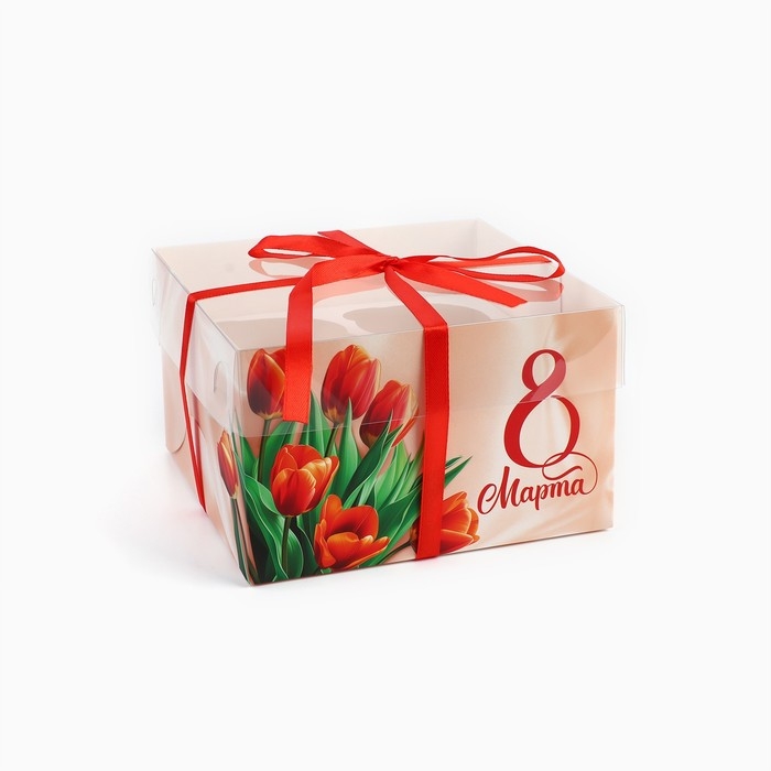 Коробка для капкейка «Любимой», 16 × 16 × 10 см Коробка для капкейка «Любимой», 16 × 16 × 10 см