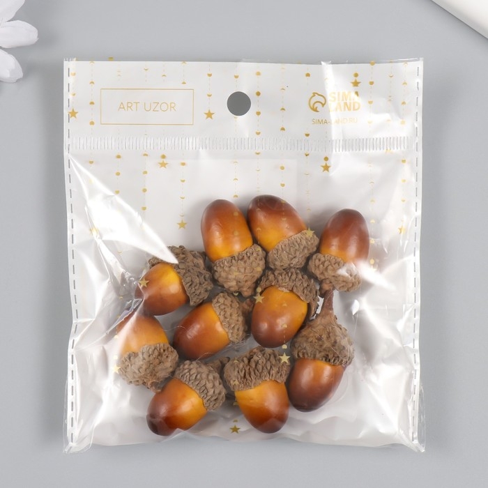 Декор для творчества Декор для творчества "Жёлудь" набор 10 шт 2,7х2 см