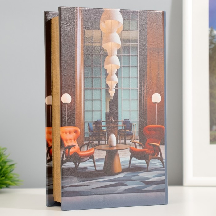 Сейф-книга дерево, кожзам Сейф-книга дерево, кожзам "Дизайн интерьера. Формы и цвета" 21х13х5 см