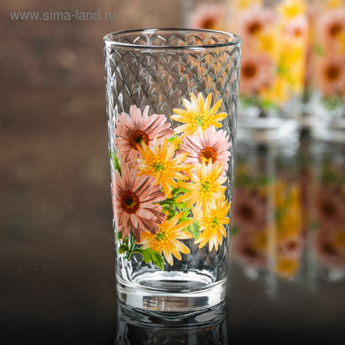 Набор стаканов «Букеты» для коктейля, 230 мл, 6 шт, рисунок МИКС Набор стаканов «Букеты» для коктейля, 230 мл, 6 шт, рисунок МИКС