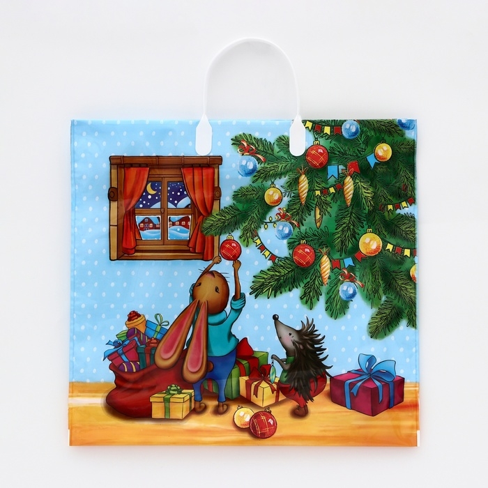 Пакет  Пакет "История игрушек", полиэтиленовый с пластиковой ручкой, 38х35 см, 90 мкм