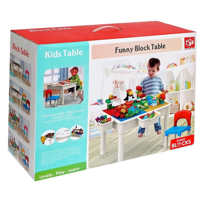 Игровой набор «Стол со стульчиком», конструктор, 60 деталей Игровой набор «Стол со стульчиком», конструктор, 60 деталей