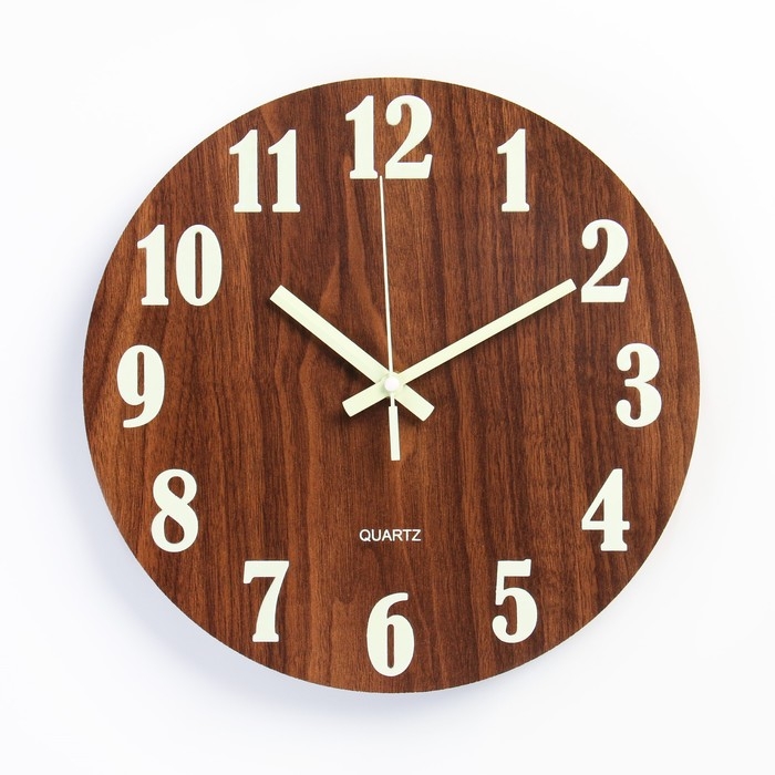 Светящиеся настенные часы, d-30 см Светящиеся настенные часы, d-30 см