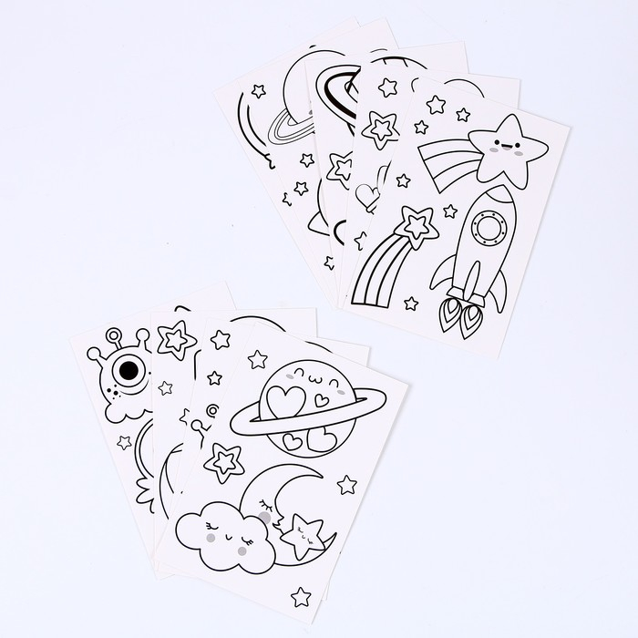 Набор для творчества «Раскрась витражики: Космос», 20 шт. в наборе Набор для творчества «Раскрась витражики: Космос», 20 шт. в наборе