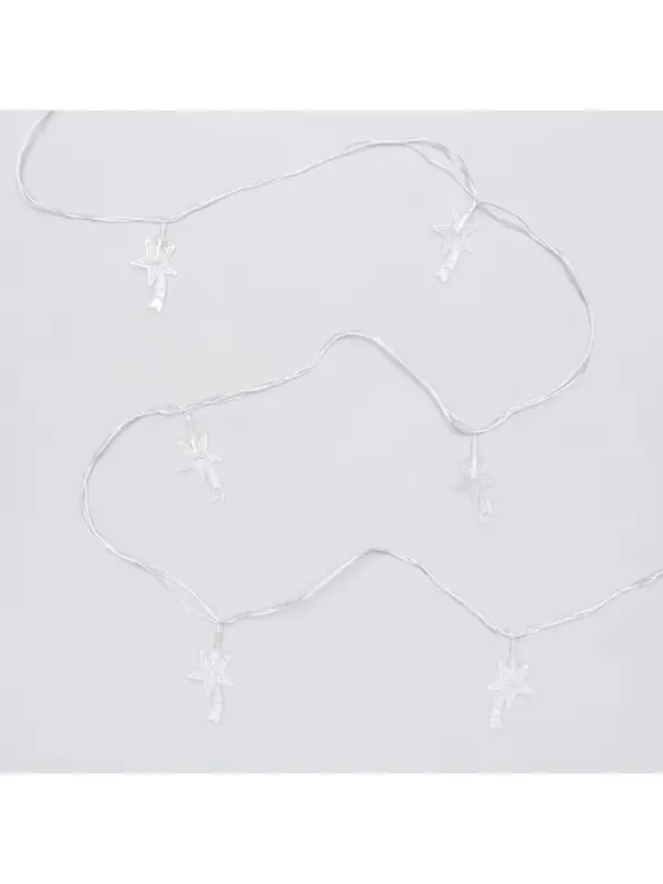 Гирлянда &laquo;Нить&raquo; 5 м с насадками &laquo;Комета&raquo;, IP20, прозрачная нить, 20 LED, свечение мульти (RG/RB), мигание, 220 В