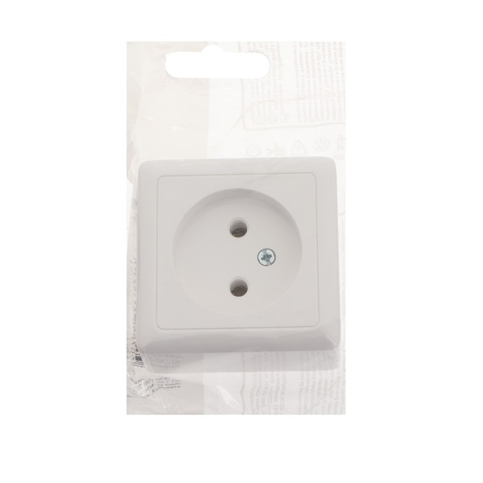 Розетка SE  Розетка SE "Хит", 10 А, 250 В, накладная, без з/к, IP20, белая RA10-131-B