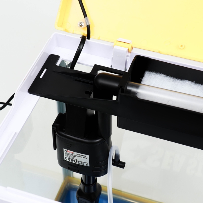 Аквариум SeaStar HX-318F в комплекте: LED-лампа 7 режимов, фильтр, 18 л, желтый Аквариум SeaStar HX-318F в комплекте: LED-лампа 7 режимов, фильтр, 18 л, желтый