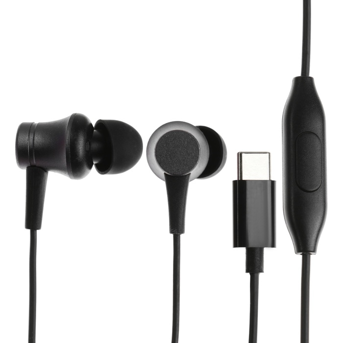 Наушники CB-53, проводные, вакуумные, микрофон, 1 м, Type-C, чёрные Наушники CB-53, проводные, вакуумные, микрофон, 1 м, Type-C, чёрные