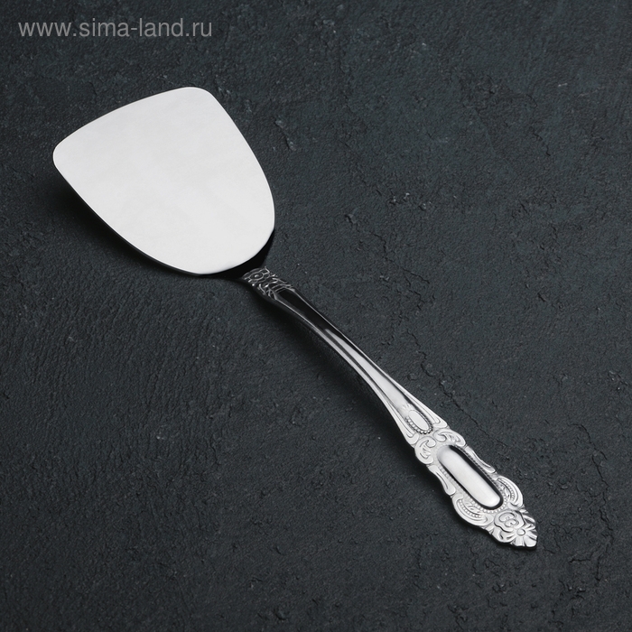 Лопатка из нержавеющей стали «Королевство», длина 23 см, цвет серебряный Лопатка из нержавеющей стали «Королевство», длина 23 см, цвет серебряный