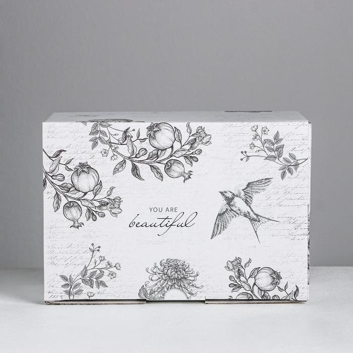 Коробка‒пенал, упаковка подарочная, «Шебби», 22 х 15 х 10 см Коробка‒пенал, упаковка подарочная, «Шебби», 22 х 15 х 10 см