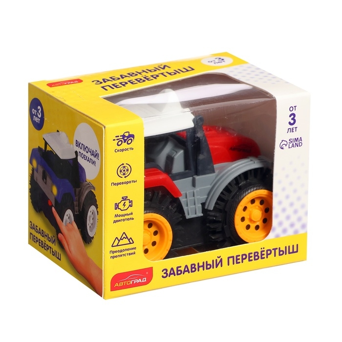 Трактор-перёвертыш «Хозяин фермы», работает от батареек, цвет красный Трактор-перёвертыш «Хозяин фермы», работает от батареек, цвет красный