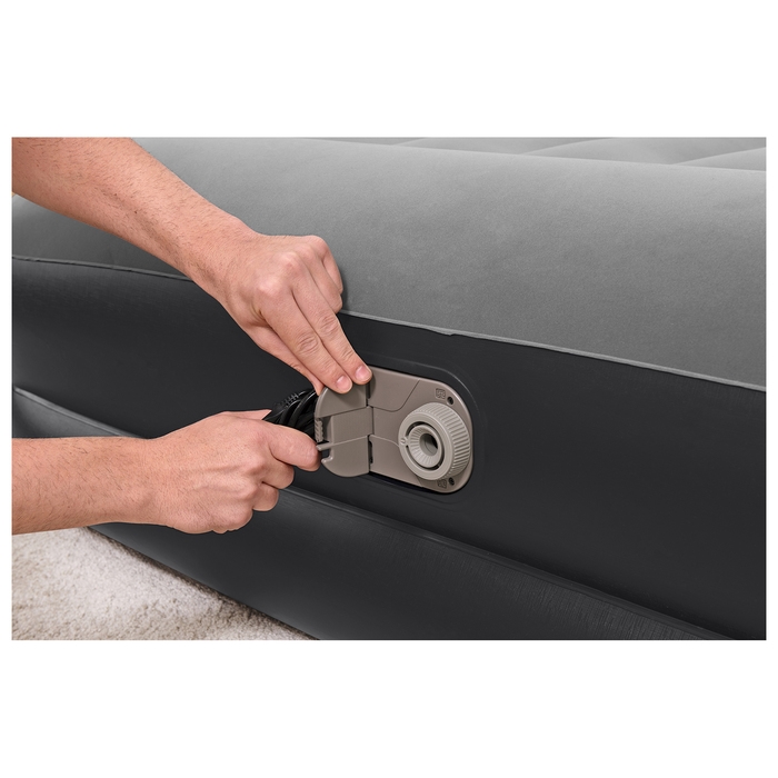 Кровать надувная Tritech Airbed Queen, 203 x 152 x 46 см, со встроенным электронасосом, 67403 Bestway Кровать надувная Tritech Airbed Queen, 203 x 152 x 46 см, со встроенным электронасосом, 67403 Bestway